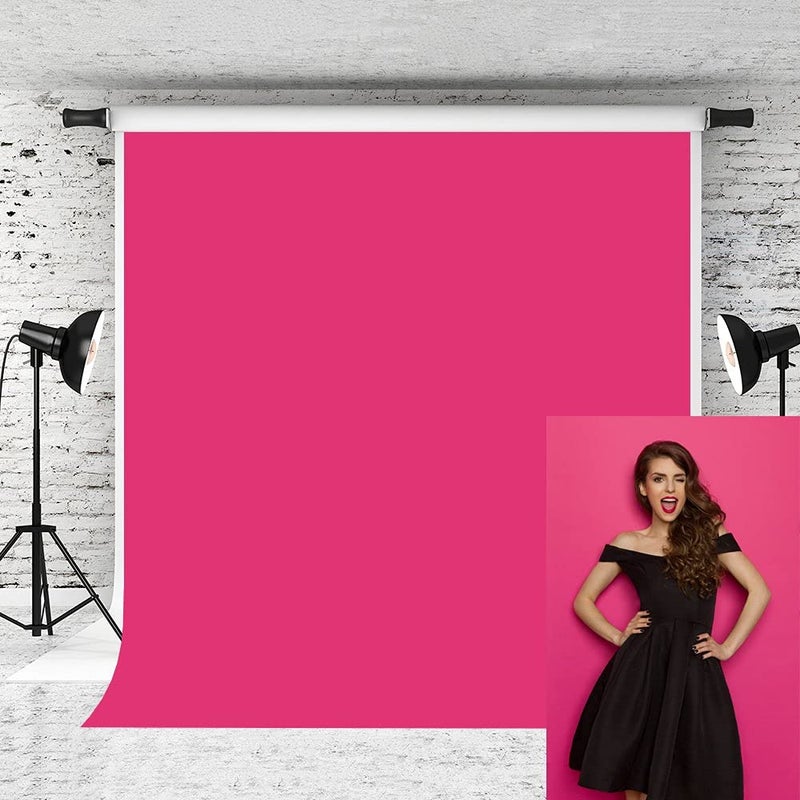 Kate 5x7ft Pink Photography Backdrop Solid Pure Portrait Photo Background for Baby Studio Prop - Image 1